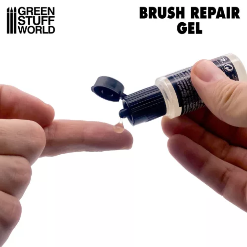 Green Stuff World Brush Repair Gel – 17ml ecsetjavító és ecsetformázó gél figurafestő ecsetekhez