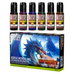 Green Stuff World Set x6 Intensity Inks - Set 2