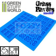   Green Stuff World Silicone molds - GRASS PAVER szilikon formagumi (térkő mintájú)