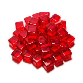   Green Stuff World Red Acrylic Cube tokens 10mm Piros Akril Jelölőkocka