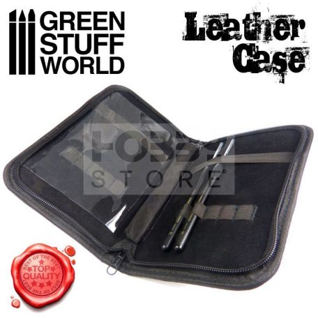 Green Stuff World Univerzális tok szerszámok és ecsetek tárolásához (Premium Leather Case for Tools and Brushes) 8436554369713ES