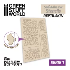 Gree Stuff World Self-adhesive stencils - Reptil skin