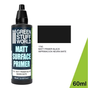   Green Stuff World Matt Black Primer 60ml – fekete matt akril alapozó makettekhez