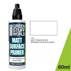   Green Stuff World Matt White Primer 60ml – fehér matt akril alapozó makettekhez