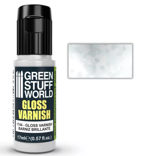 Green Stuff World Gloss Varnish 17ml – fényes akril lakk makettekhez és figurákhoz