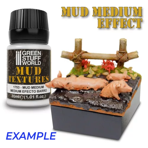 Green Stuff World Mud Effect Medium 30ml – átlátszó akril sár- és nedveshatás paszta