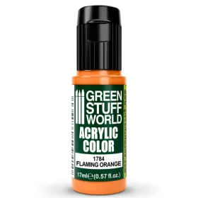 Green Stuff World Acrylic Color FLAMING ORANGE akrilfesték