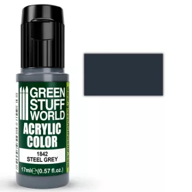 Green Stuff World Acrylic Color STEEL GREY akrilfesték