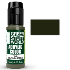 Green Stuff World Acrylic Color MILITARY GREEN akrilfesték