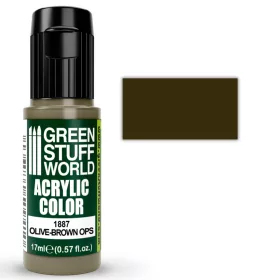 Green Stuff World Acrylic Color OLIVE-BROWN OPS akrilfesték
