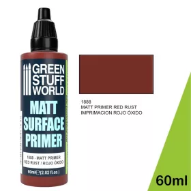   Green Stuff World Matt Red Primer 60ml – vörös matt akril alapozó makettekhez