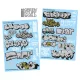 Green Stuff World Waterslide Decals - Train and Graffiti Mix - Silver and Gold