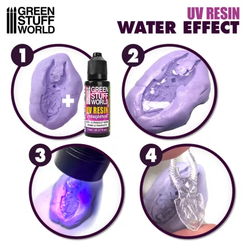 Green Stuff World UV Resin 17ml Water Effect – víztiszta UV gyanta vízeffekt készítéséhez