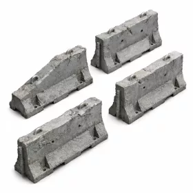 Green Stuff World Jersey Barriers 1:48-1:35