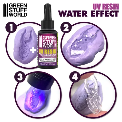 Green Stuff World UV Resin 100ml Water Effect – víztiszta UV gyanta vízeffekt készítéséhez