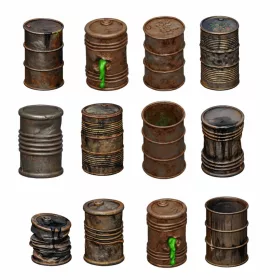 Green Stuff World Metal Barrels 1:48