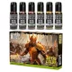 Green Stuff World Metallic Paints Set - Gold – 6×17ml arany, bronz és réz metál akrilfesték készlet