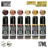 Green Stuff World Metallic Paints Set - Gold – 6×17ml arany, bronz és réz metál akrilfesték készlet
