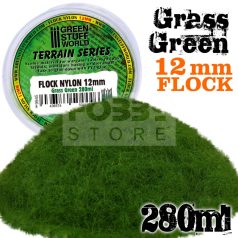  Green Stuff World GRASS GREEN 12 mm-es statikus szórható műfű (Static Grass Flock 12mm - Grass Green - 280 ml)