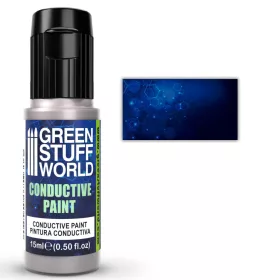  Green Stuff World Conductive Paint with Silver – 15ml ezüsttartalmú elektromosan vezető akril festék LED-ekhez és diorámákhoz