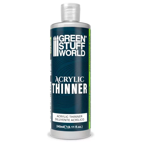 Green Stuff World Acrylic Paint Thinner 240ml – akril festékhígító airbrush és ecsetes makettfestéshez