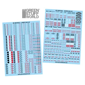 Green Stuff World Waterslide Decals - Robot Signals