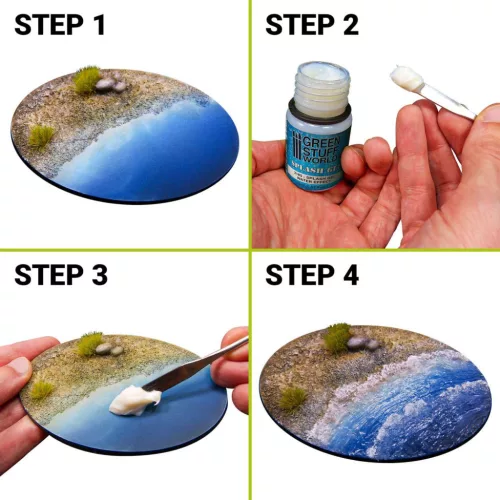 Green Stuff World Splash Gel Water Effect 30ml – átlátszó akril vízgél hullámokhoz és fröccsenésekhez