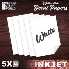 Green Stuff World Waterslide Decals - Inkjet White