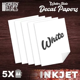 Green Stuff World Waterslide Decals - Inkjet White
