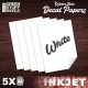 Green Stuff World Waterslide Decals - Inkjet White