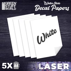 Green Stuff World Waterslide Decals - Laser White