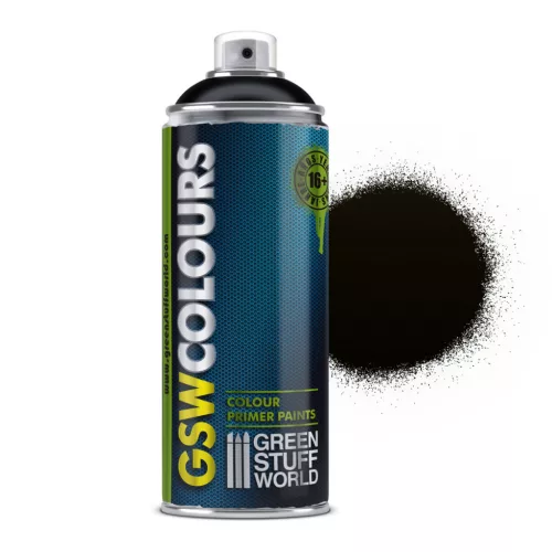 Green Stuff World Matt Black Spray Paint Primer 400ml