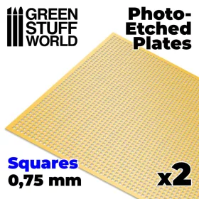 Green Stuff World Photo-etched Plates - Medium Squares