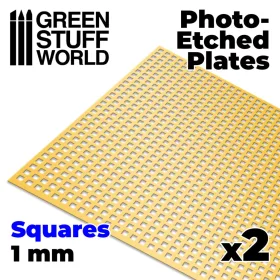 Green Stuff World Photo-etched Plates - Large Squares