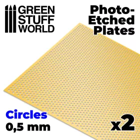 Green Stuff World Photo-etched Plates - Small Circles