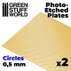 Green Stuff World Photo-etched Plates - Small Circles