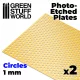 Green Stuff World Photo-etched Plates - Large Circles