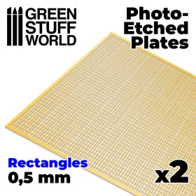 Green Stuff World Photo-etched Plates - Small Rectangles