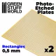 Green Stuff World Photo-etched Plates - Small Rectangles