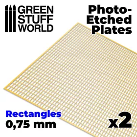 Green Stuff World Photo-etched Plates - Medium Rectangles