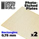 Green Stuff World Photo-etched Plates - Medium Rectangles