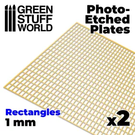 Green Stuff World Photo-etched Plates - Large Rectangles