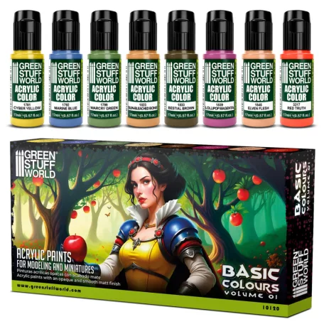 Green Stuff World Paint Set - Basics 01