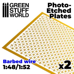 Green Stuff World Photo-etched Plates - Barbed Wire
