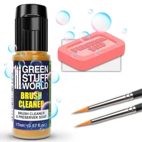   Green Stuff World Brush Soap Cleaner and Preserver – 17ml ecsettisztító és ecsetápoló szappan figurafestő ecsetekhez