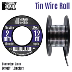 Green Stuff World Flexible tin wire roll 2mm