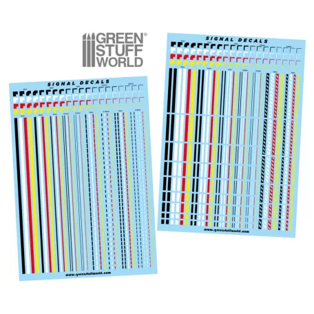 Green Stuff World Waterslide Decals - Lines