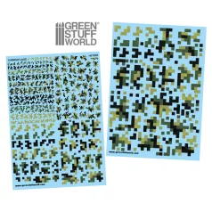 Green Stuff World Waterslide Decals - Digital Forest Camo