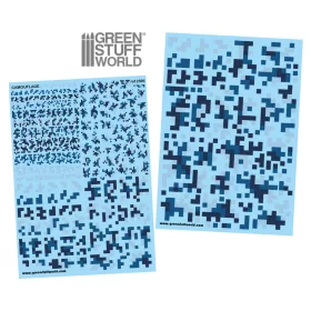 Green Stuff World Waterslide Decals - Digital Tundra Camo