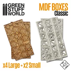 Green Stuff World Classic Wood Crates 1:48-1:35